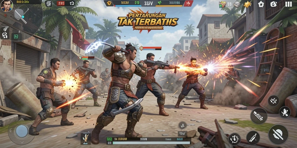 Tampilan gameplay 333V yang mendebarkan dan menegangkan.