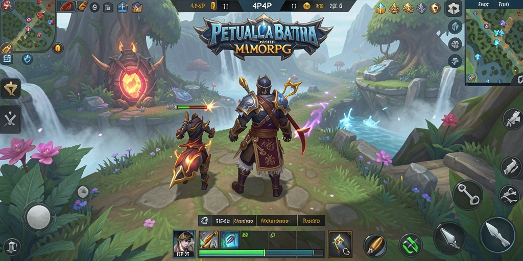 Tampilan gameplay 4P4P yang memukau dan penuh aksi.