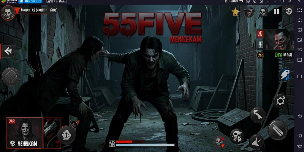 Gameplay 55FIVE yang menegangkan dan mencekam.