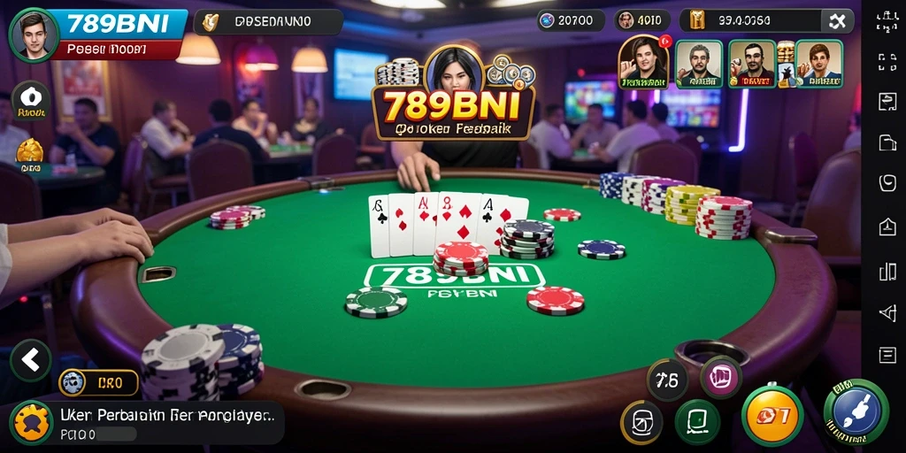 Gameplay poker yang menegangkan di 789BNI.