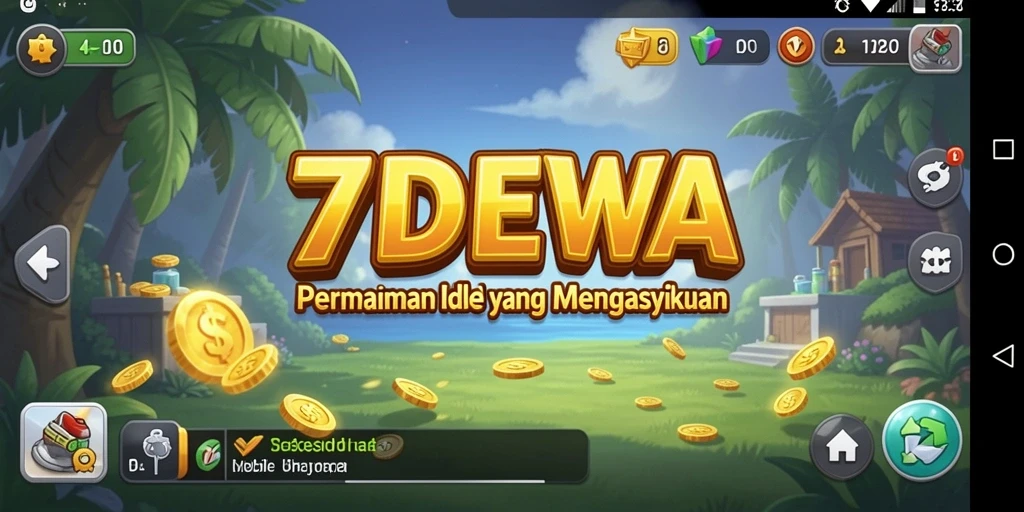 Tampilan gameplay menarik di 7DEWA dengan elemen Idle yang seru.