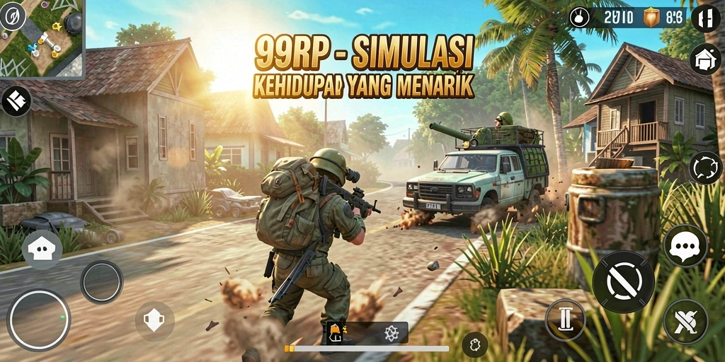 Tampilan gameplay 99RP yang memikat dan interaktif.