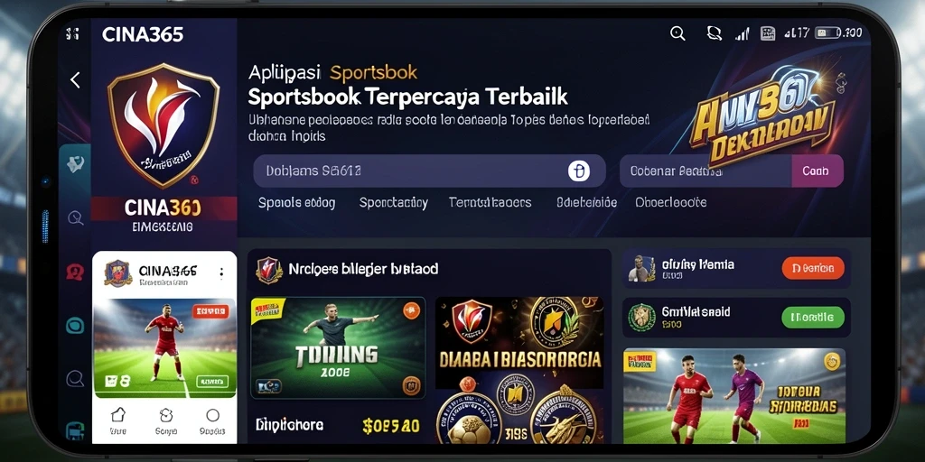 Tampilan antarmuka CINA365 yang menarik dan intuitif.
