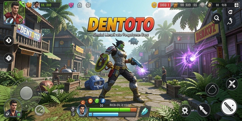 Tampilan menarik dari gameplay <strong>DENTOTO</strong> yang penuh warna.