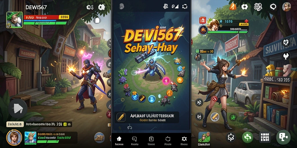 Screenshot utama DEWI567 menampilkan antarmuka aplikasi yang intuitif dan mudah digunakan.
