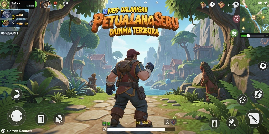 Screenshot menunjukkan aksi seru di dunia terbuka FA99.