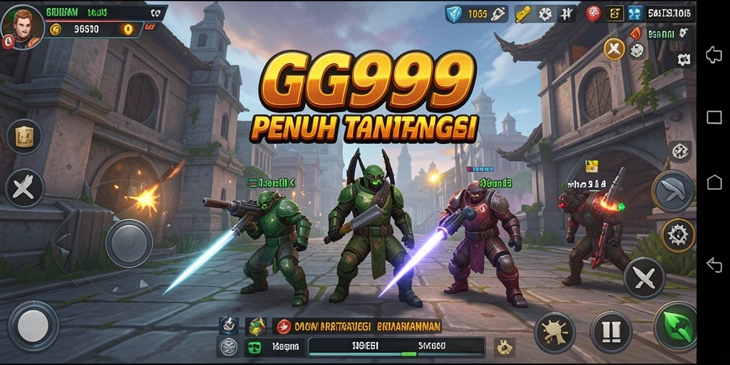 Tampilan aksi strategis dalam gameplay GG999 yang menantang.