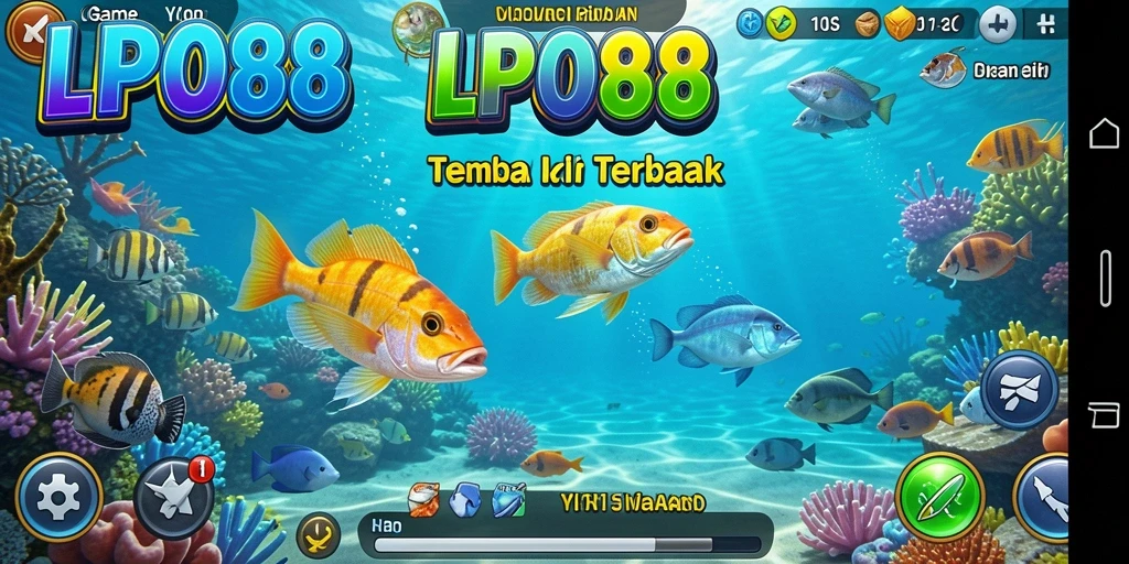 Gameplay seru LPO88 saat berburu ikan.