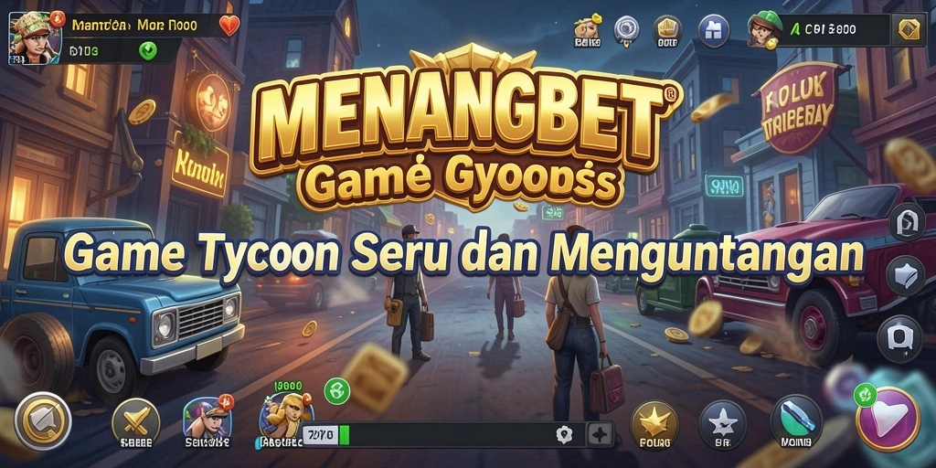 Screenshot MENANGBET menampilkan gameplay seru dan strategi bisnis yang menarik.