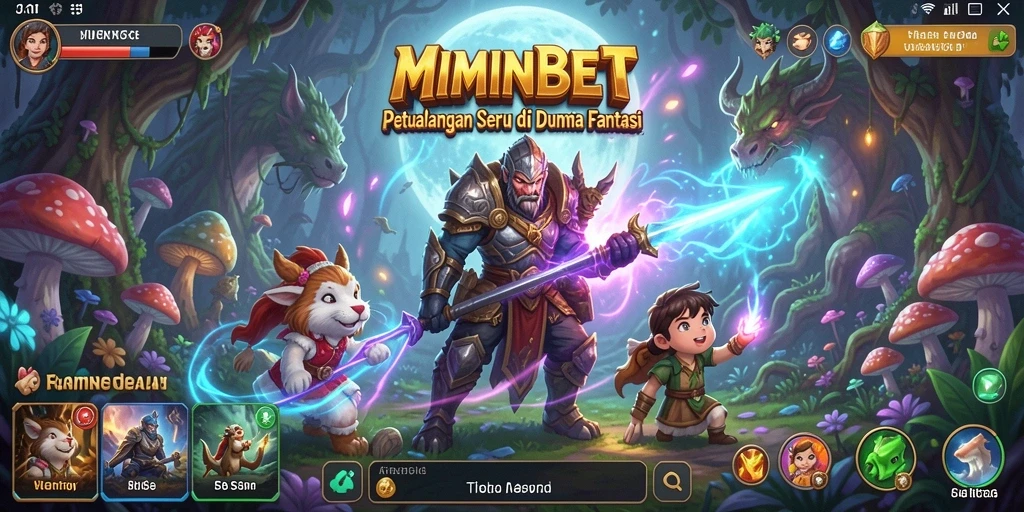 Screenshot gameplay MIMINBET menampilkan petualangan yang menegangkan.