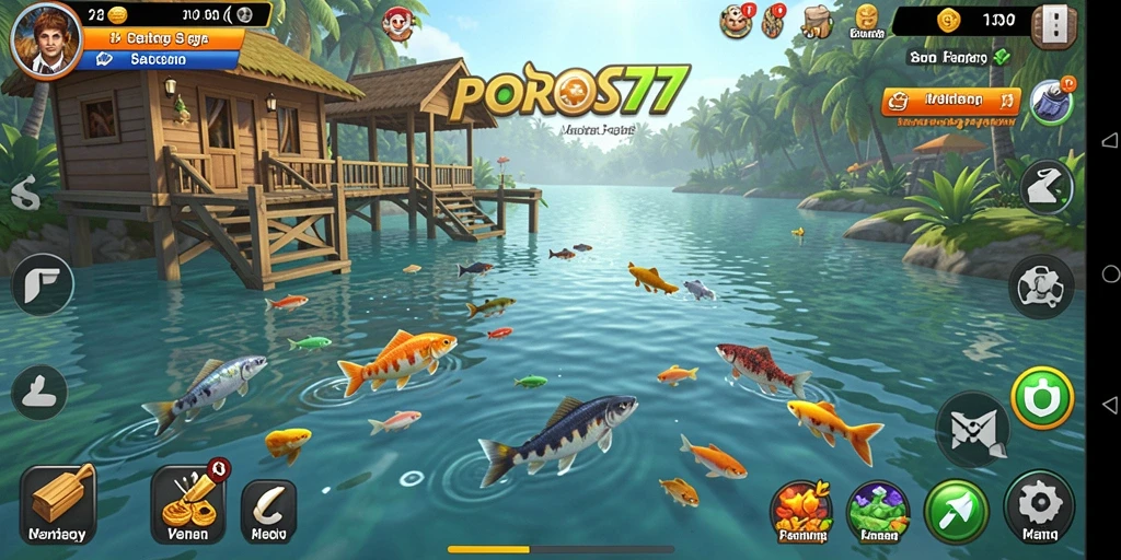 Tangkapan ikan yang mengesankan dalam gameplay POROS77.