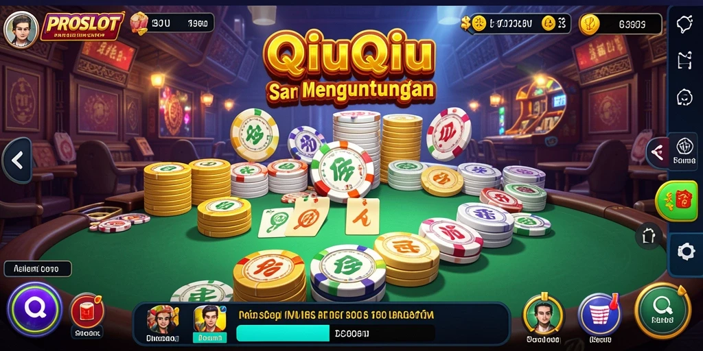 Tampilan gameplay menarik dari game QiuQiu PROSLOT.