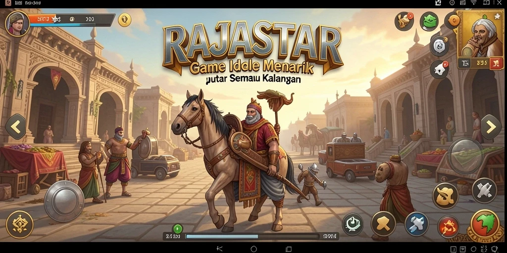 Menampilkan gameplay menarik dari RAJASTAR dengan elemen Idle yang menyenangkan.