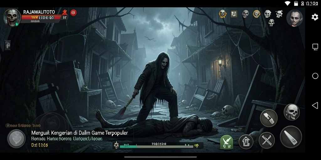 Gameplay RAJAWALITOTO yang menegangkan dan penuh kengerian.