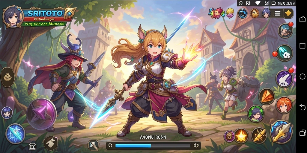 Tampilan gameplay seru dan penuh warna dalam SRITOTO.