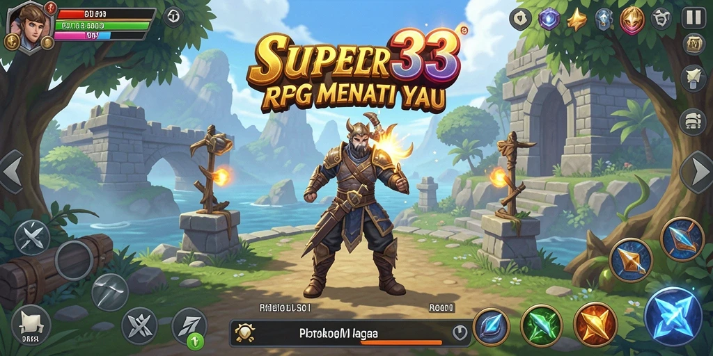 Tampilan gameplay SUPER33 yang menegangkan dan penuh aksi.