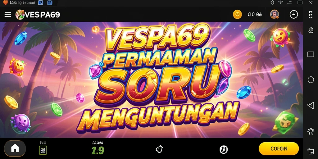 Tampilan permainan slot VESPA69 dengan grafis memukau.