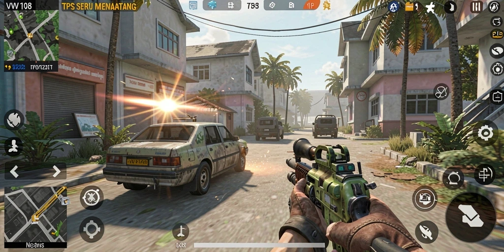 Tampilan seru dalam gameplay VW108 yang penuh aksi.