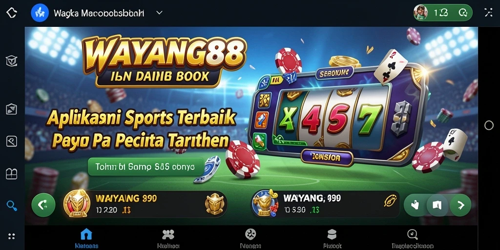 Tampilan gameplay menarik dari aplikasi Sportsbook WAYANG88.